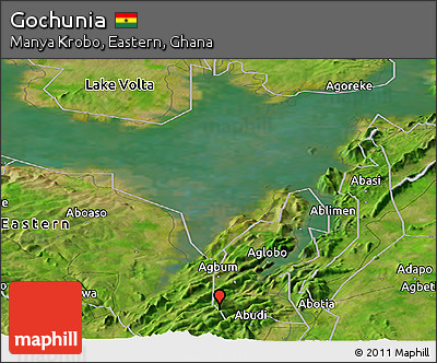 Satellite Panoramic Map of Gochunia