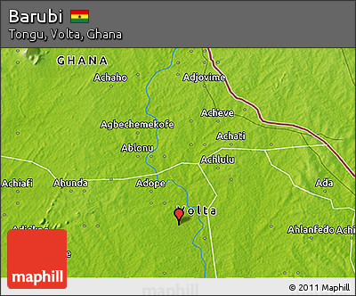 Physical 3D Map of Barubi