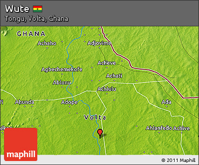 Physical 3D Map of Wute