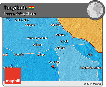 Political 3D Map of Tonyikofe