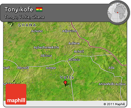 Satellite 3D Map of Tonyikofe