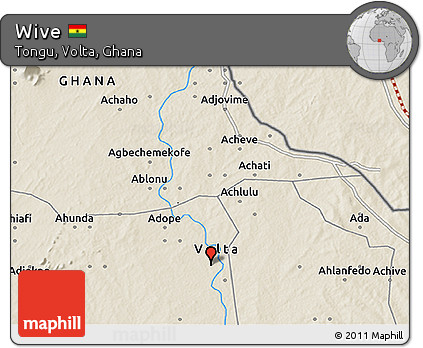 Shaded Relief 3D Map of Wive