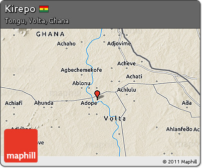 Shaded Relief 3D Map of Kirepo
