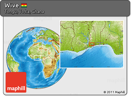 Physical Location Map of Wive