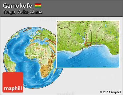 Physical Location Map of Gamokofe