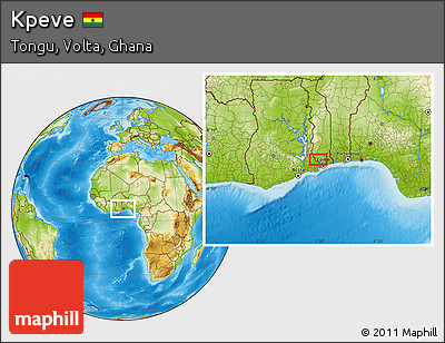 Physical Location Map of Kpeve