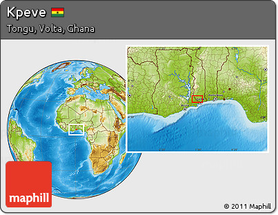 Physical Location Map of Kpeve
