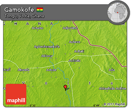 Physical Map of Gamokofe