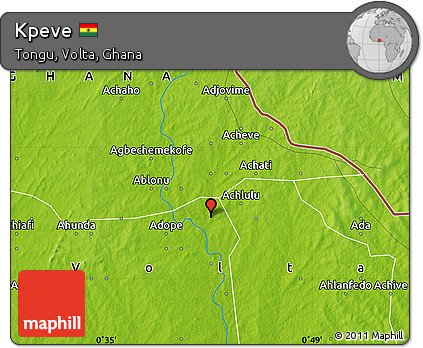 Physical Map of Kpeve