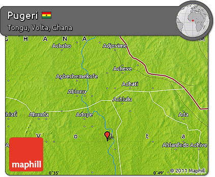 Physical Map of Pugeri
