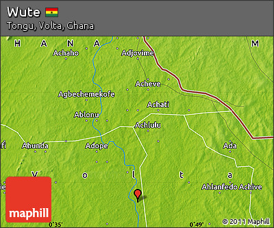Physical Map of Wute