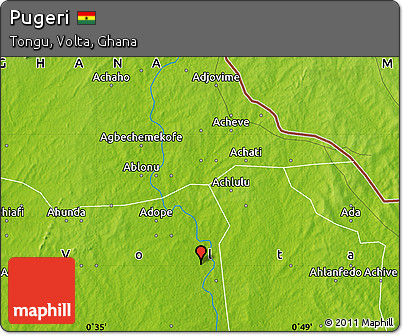 Physical Map of Pugeri
