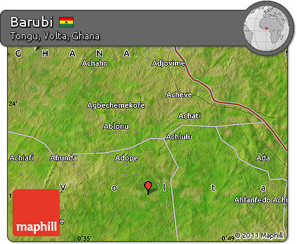 Satellite Map of Barubi