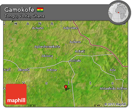Satellite Map of Gamokofe