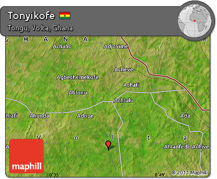 Satellite Map of Tonyikofe