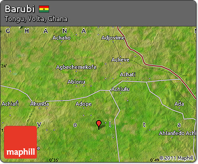 Satellite Map of Barubi