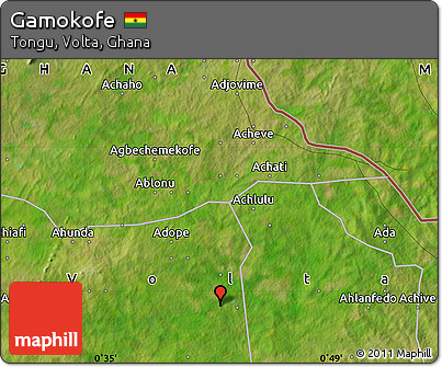 Satellite Map of Gamokofe
