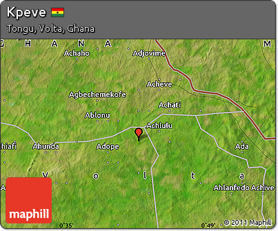 Satellite Map of Kpeve