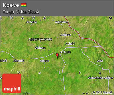 Satellite Map of Kpeve