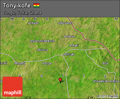 Satellite Map of Tonyikofe