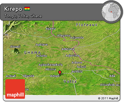 Satellite Panoramic Map of Kirepo