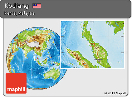 Physical Location Map of Kodiang
