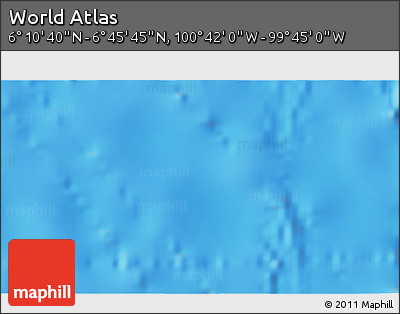 Physical 3D Map of the Area around 6° 28' 13" N, 100° 13' 29" W