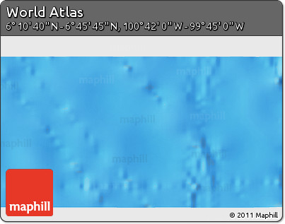 Physical 3D Map of the Area around 6° 28' 13" N, 100° 13' 29" W