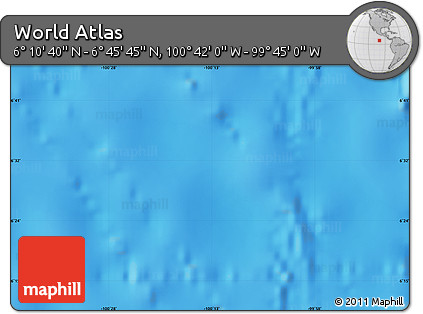 Physical Map of the Area around 6° 28' 13" N, 100° 13' 29" W