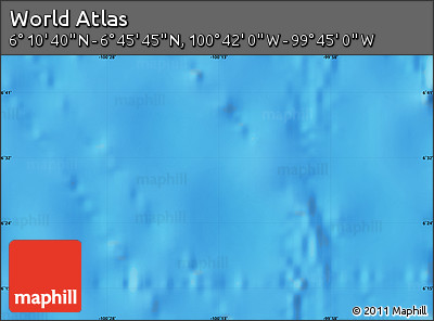 Physical Map of the Area around 6° 28' 13" N, 100° 13' 29" W