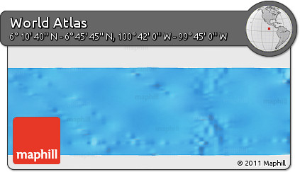 Physical Panoramic Map of the Area around 6° 28' 13" N, 100° 13' 29" W