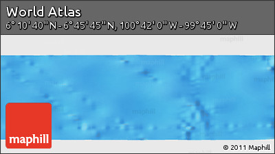 Physical Panoramic Map of the Area around 6° 28' 13" N, 100° 13' 29" W
