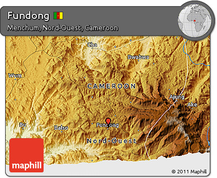 Physical 3D Map of Fundong