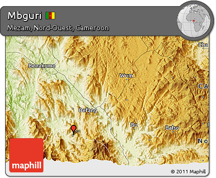 Physical 3D Map of Mbguri