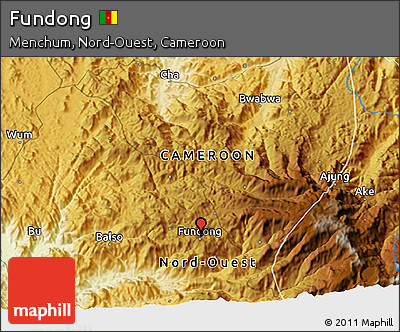 Physical 3D Map of Fundong