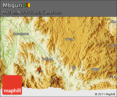 Physical 3D Map of Mbguri