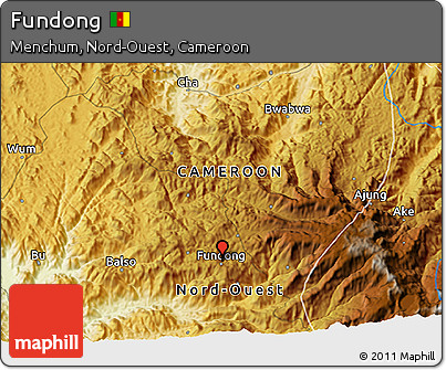 Physical 3D Map of Fundong