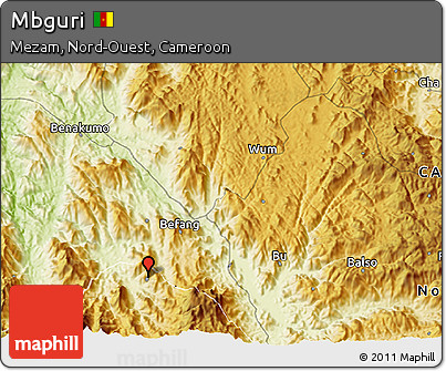Physical 3D Map of Mbguri