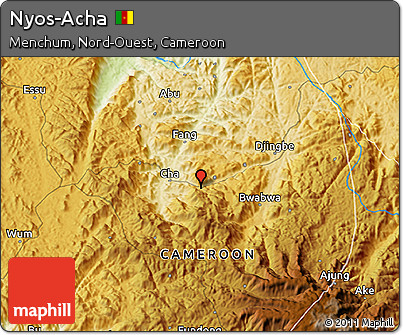 Physical 3D Map of Nyos-Acha