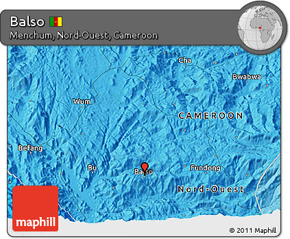 Political 3D Map of Balso