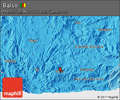 Political 3D Map of Balso
