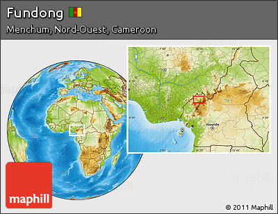 Physical Location Map of Fundong