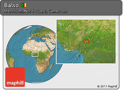 Satellite Location Map of Balso