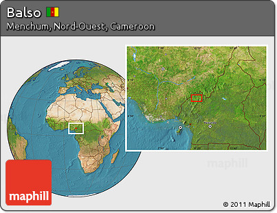 Satellite Location Map of Balso