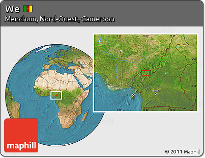 Satellite Location Map of We