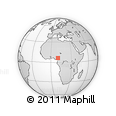 Outline Map of the Area around 6° 28' 13" N, 10° 16' 30" E, rectangular outline