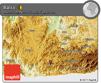 Physical Panoramic Map of Balso