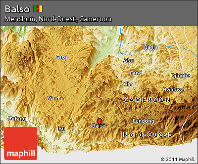 Physical Panoramic Map of Balso