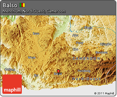 Physical Panoramic Map of Balso