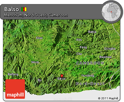 Satellite Panoramic Map of Balso